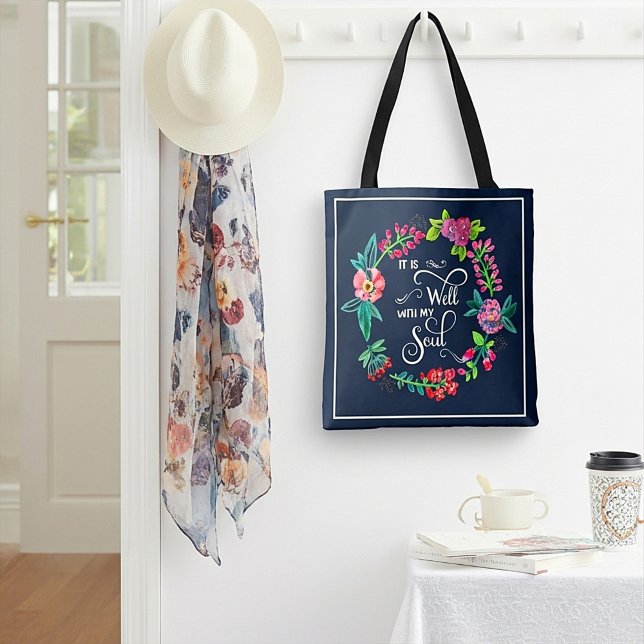 Bolsa Tote Está bem com a minha alma (Criador carregado)