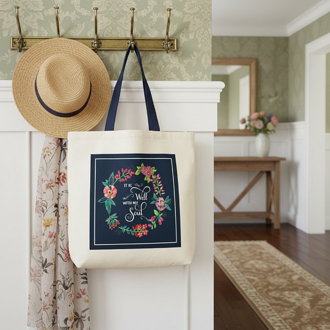 Bolsa Tote Está bem com a minha alma de saco (Criador carregado)