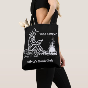 Bolsa Tote Esta Cowgirl Adora Ler Leitores Do Clube De Livros