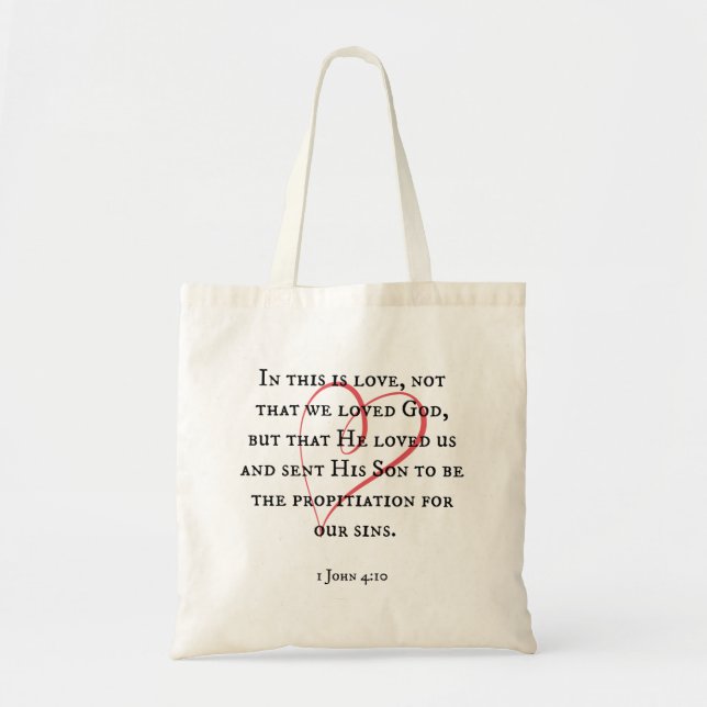 Bolsa Tote Esta é a Escritura do Amor (Frente)