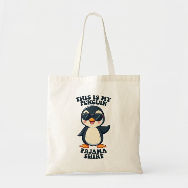 Bolsa Tote Esta É A Minha Camisa Do Pinguim (Frente)