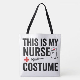 Bolsa Tote Esta É A Minha Enfermeira Figurina De Halloween