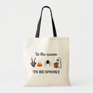 Bolsa Tote Esta É a Temporada de Ser Assustador Doce de Hallo