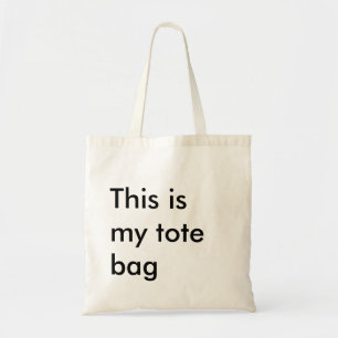 Bolsa Tote "Esta é citações feitas sob encomenda da minha