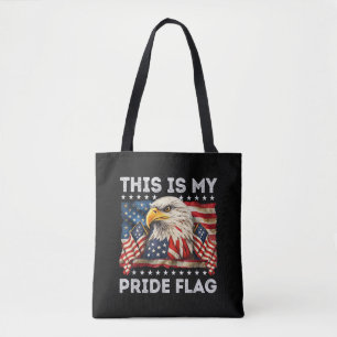 Bolsa Tote Esta é Minha Bandeira do Orgulho EUA Americana 4 d
