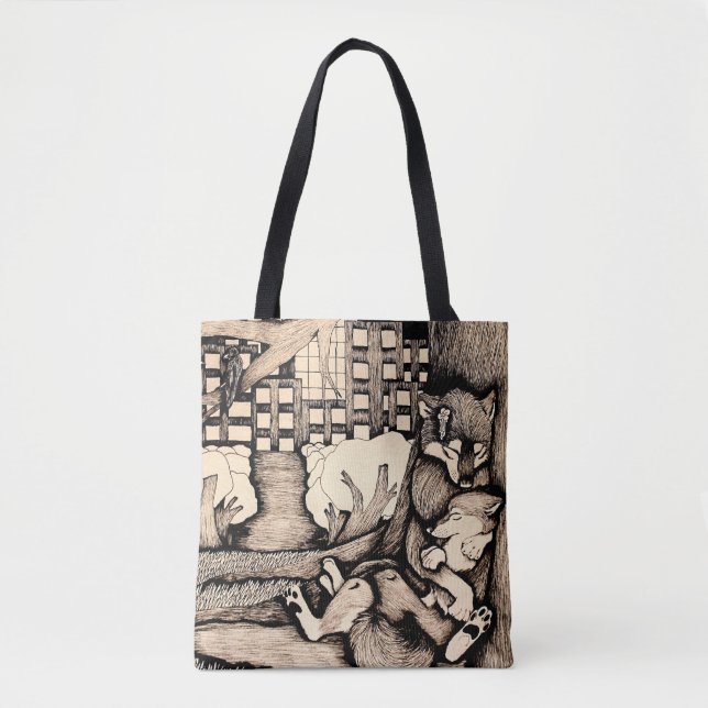 Bolsa Tote "Está frio para fora lá " (Frente)