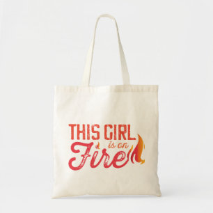 Bolsa Tote Esta garota está pegando fogo
