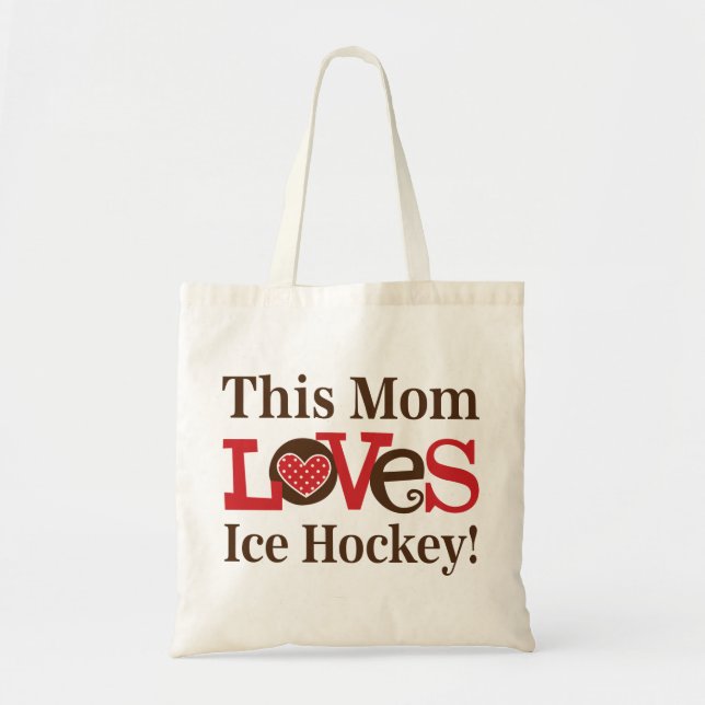 Bolsa Tote Esta Mãe Adora Hockey (Frente)