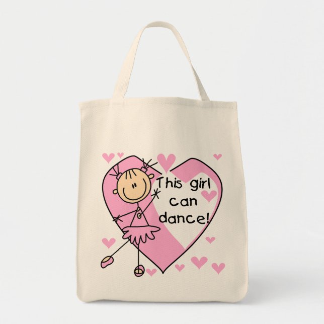 Bolsa Tote Esta menina pode dançar t-shirt e presentes (Frente)