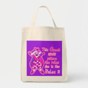Bolsa Tote Esta rainha nunca segue as regras do saco de tote 