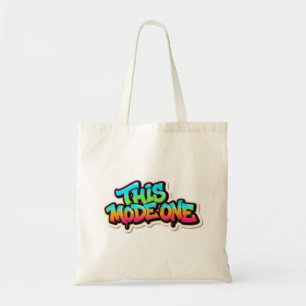 Bolsa Tote Esta Tipografia Grafite Colorida Modo Um