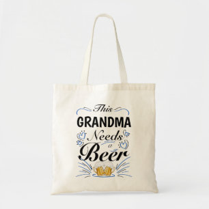 Bolsa Tote Esta vovó precisa de uma cerveja