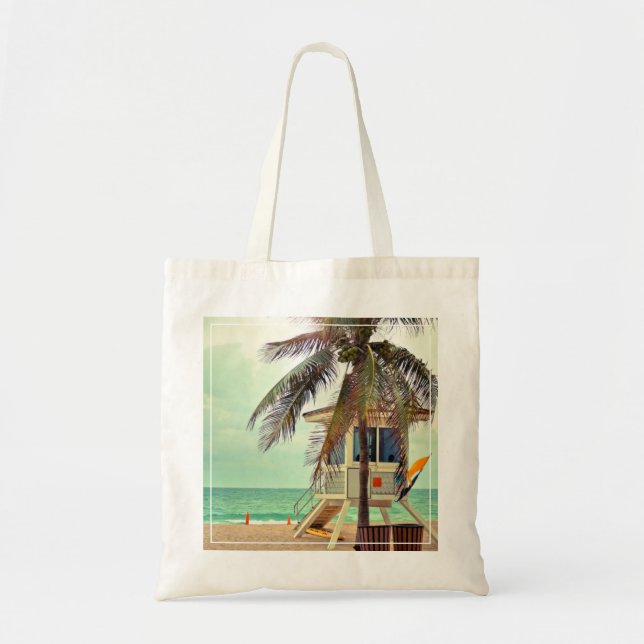 Bolsa Tote Estação |Florida do Lifeguard (Frente)