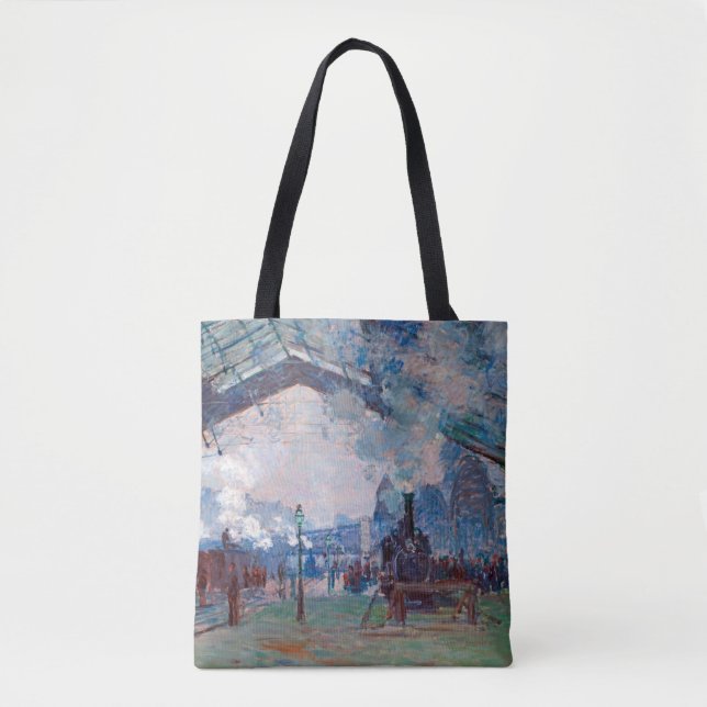 Bolsa Tote Estação Santo-Lazare, Monet (Frente)