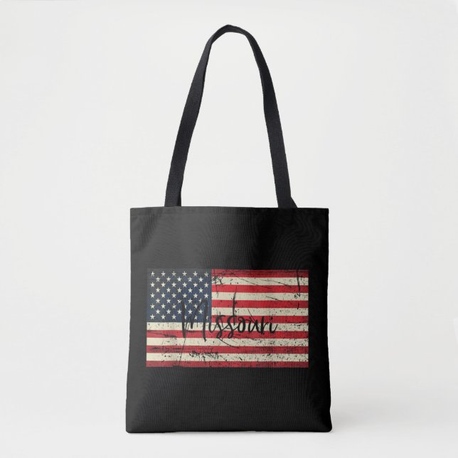 Bolsa Tote Estado da Cidade do Missouri EUA (Frente)