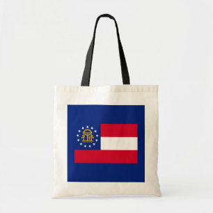 Bolsa Tote Estado da Geórgia - Design de Sinalizador