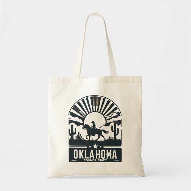 Bolsa Tote Estado de Oklahoma mais cedo (Frente)