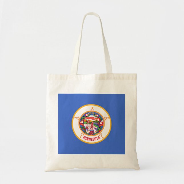Bolsa Tote Estado de pavilhão do Minnesota (Frente)