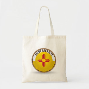 Bolsa Tote Estado de sacola do selo da bandeira de New mexico