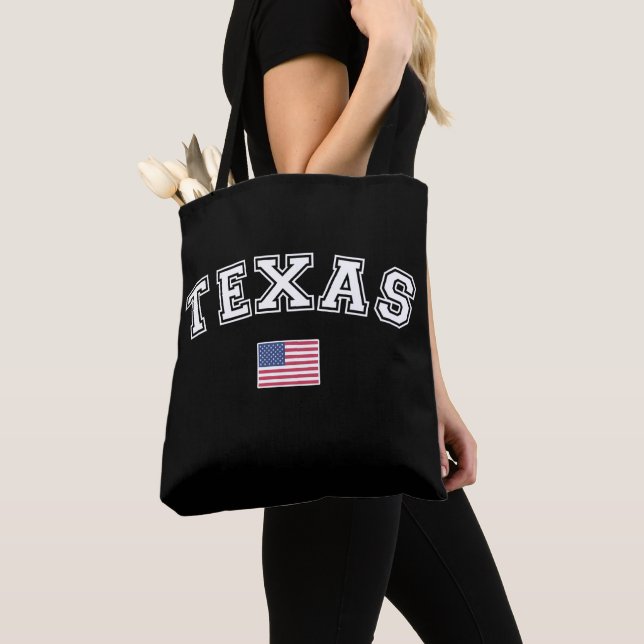 Bolsa Tote Estado do Texas USA Flag (Close Up)
