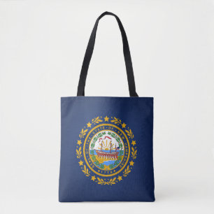Bolsa Tote Estado Legal De New Hampshire Flag Fashion