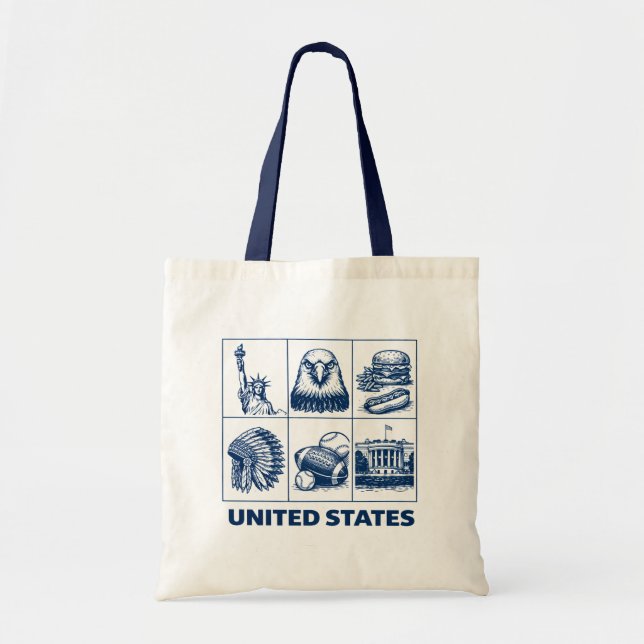 Bolsa Tote Estados Unidos (Frente)