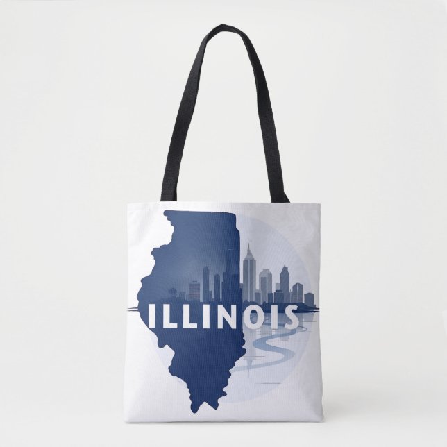 Bolsa Tote Estados Unidos da América do Illinois (Frente)