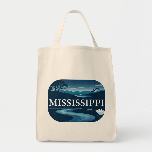 Bolsa Tote Estados Unidos da América do Mississippi (Frente)