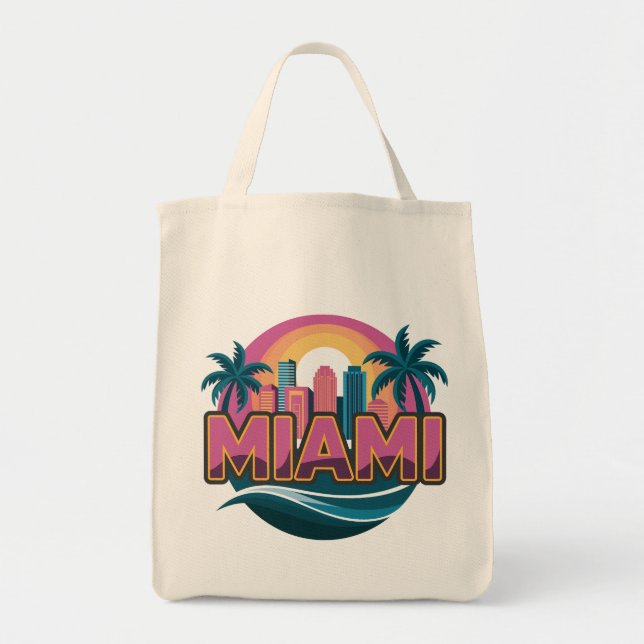 Bolsa Tote Estados Unidos de Miami Florida (Frente)