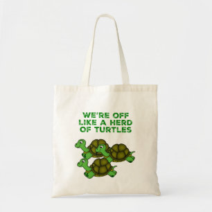 Bolsa Tote Estamos fora como um design de um Herd das Tartaru