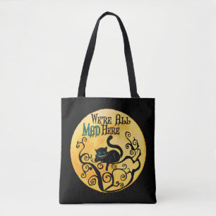 Bolsa Tote Estamos todos loucos aqui - Cheshire Cat