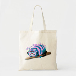 Bolsa Tote Estamos todos loucos aqui, Cheshire Cat