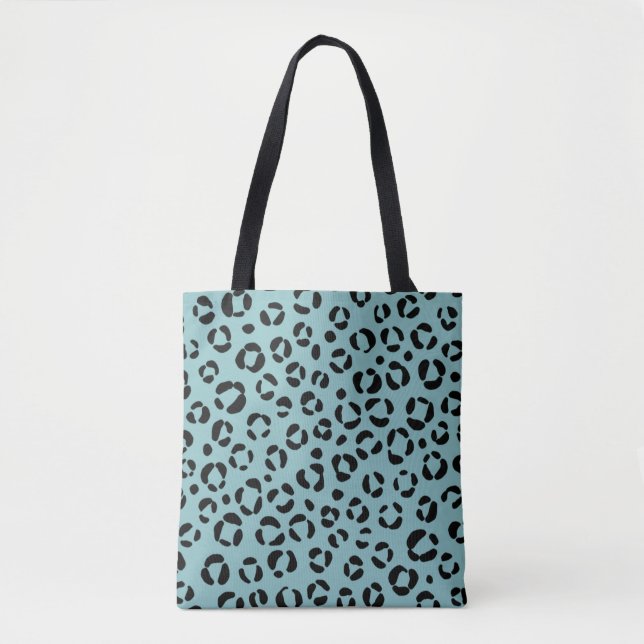 Bolsa Tote Estampa Animal Turquesa (Frente)