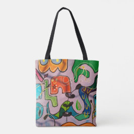 Bolsa tote, estampa em toda a área, Bolsa Tote de