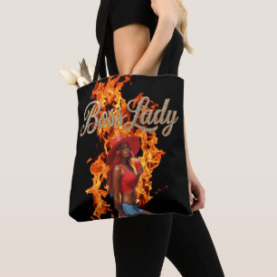 Bolsa Tote Estampa Total Boss Lady