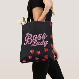 Bolsa Tote Estampa Total Corações Boss Lady