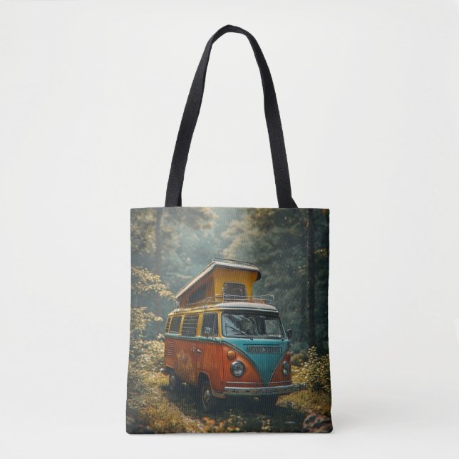 Bolsa Tote Estampa Total Van Hippie (Frente)