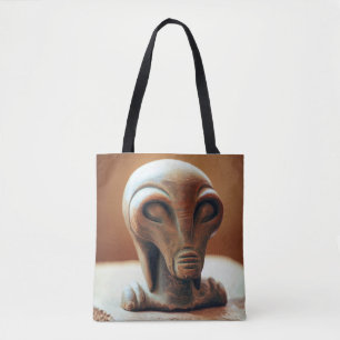 Bolsa Tote Estátua da Alienígena antiga