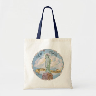 Bolsa Tote Estátua da Liberdade da Cidade dos Maravilhas de N