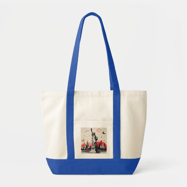 Bolsa Tote Estátua da Liberdade de Nova Iorque (Frente)