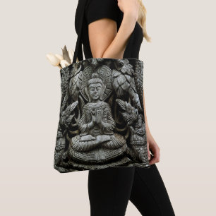 Bolsa Tote Estátua de Buda Asiática