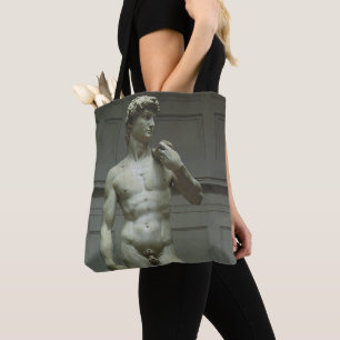 Bolsa Tote Estátua de Michelangelo de David