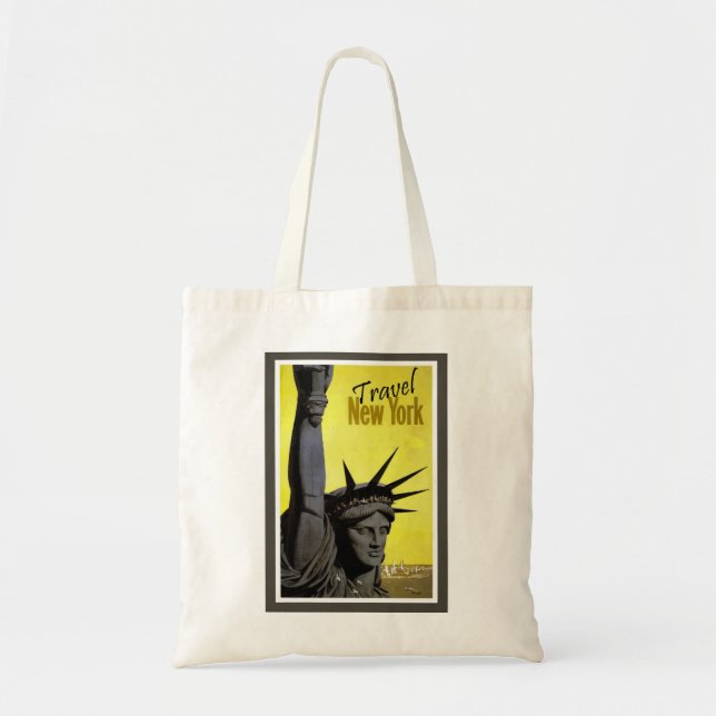 Bolsa Tote Estátua de Nova Iorque da Liberdade Retroativa (Frente)