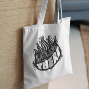 Bolsa Tote Estávamos Lá Com Chama