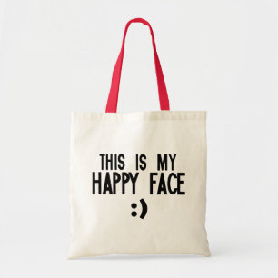 Bolsa Tote Este é o meu rosto feliz