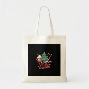 Bolsa Tote Este É O Natal Da Árvore De Hockey Da Estação