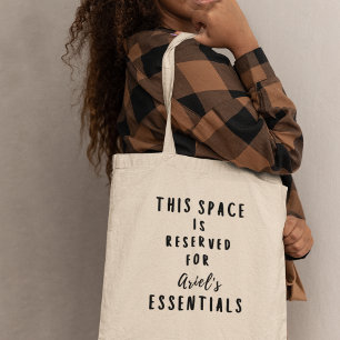 Bolsa Tote Este Espaço é Reservado para Presente Engraçado Pe