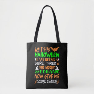 Bolsa Tote Este Halloween Está Sendo Candy Mecânico Cansado
