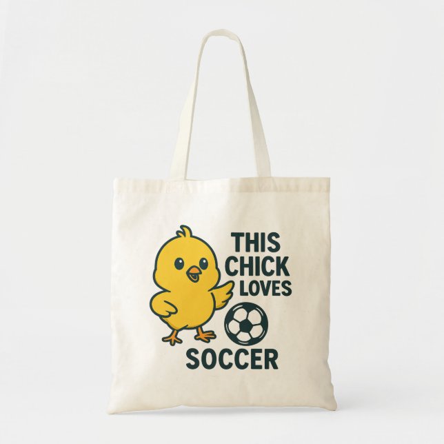 Bolsa Tote Este Pintinho Adora Futebol (Frente)
