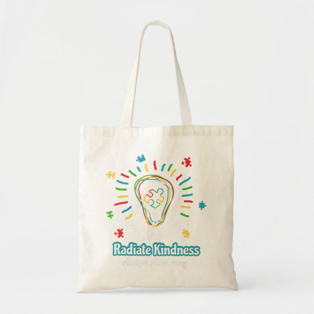 Bolsa Tote Este professor de apoio autista é perfeito (Frente)